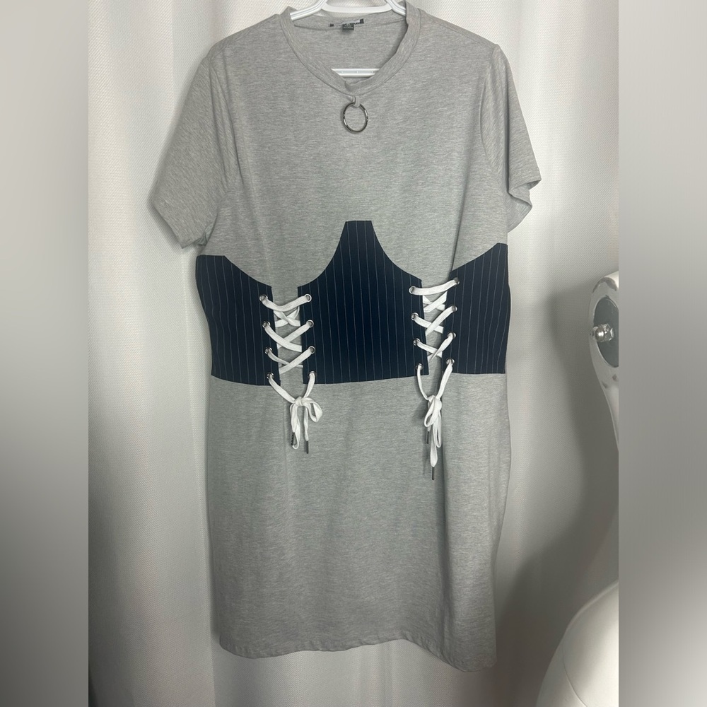 NWOT Corset Style Mini Dress - Picture 10 of 11